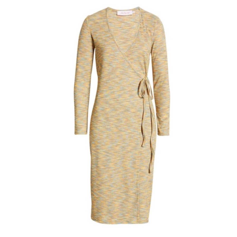 NWOT Lisa Says Gah Lucille Knit Wrap Dress in Flame Size Medium